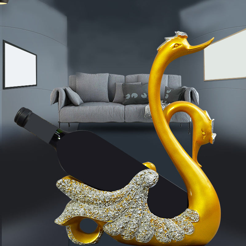 Glam Tabletop Weinflaschenhalter Harz Weinflasche Rack für Zimmer