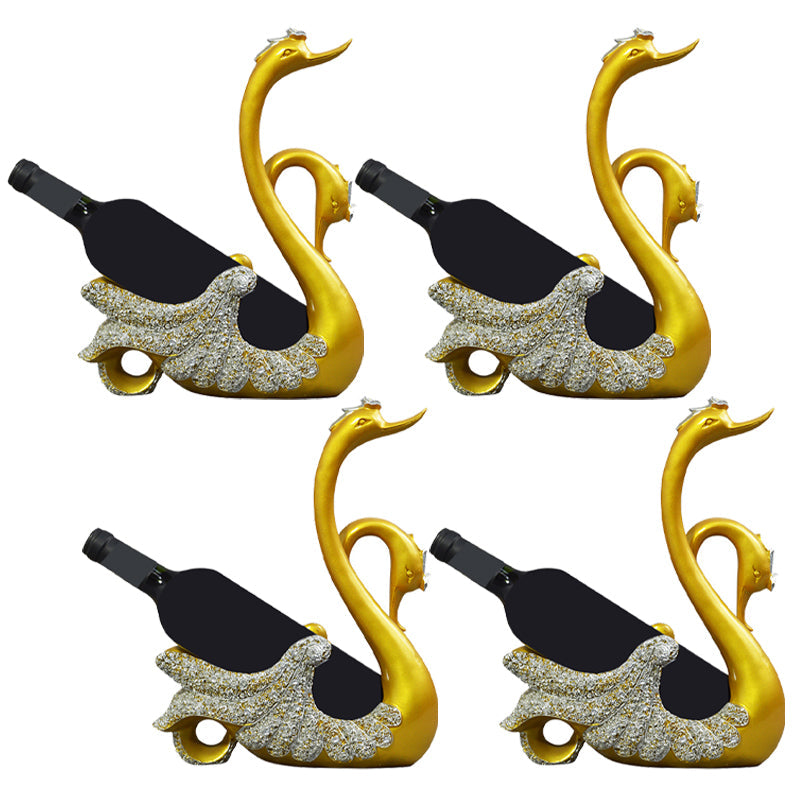 Glam Tabletop Weinflaschenhalter Harz Weinflasche Rack für Zimmer