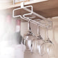 Zeitgenössischer Metall Hanging Wine Rack Weinstielhalter für Küche