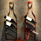 Mémètre mural Metal Contemporain de style contemporain Porte-bouteille pour cuisine