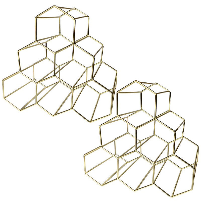 Consigne du porte-bouteille en fer contemporain Rack de bouteille de comptoir pour la cuisine