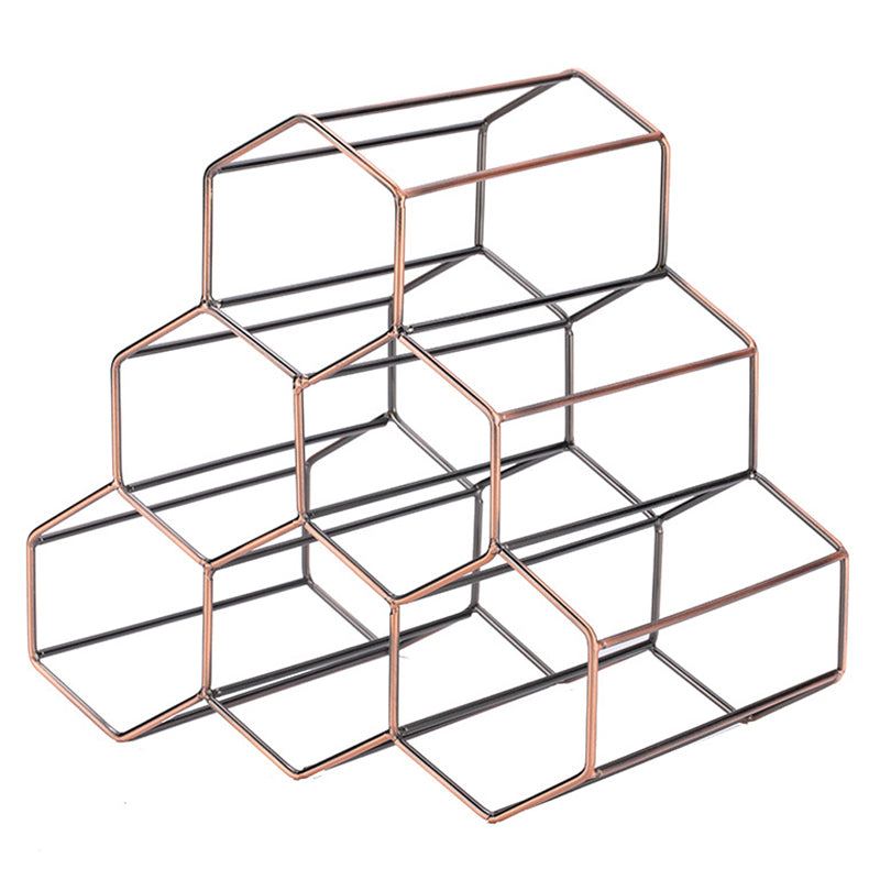 Conjunto de botellas de encimera de botella de vino de hierro contemporáneo para la cocina