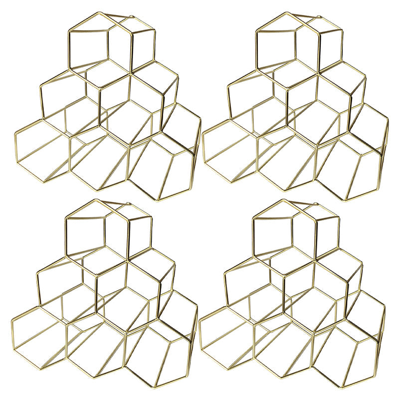 Consigne du porte-bouteille en fer contemporain Rack de bouteille de comptoir pour la cuisine