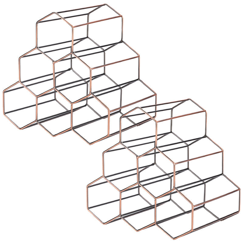 Consigne du porte-bouteille en fer contemporain Rack de bouteille de comptoir pour la cuisine