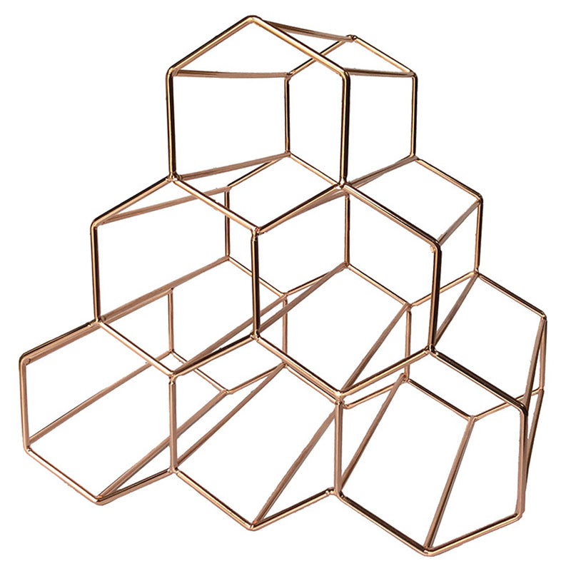 Conjunto de botellas de encimera de botella de vino de hierro contemporáneo para la cocina