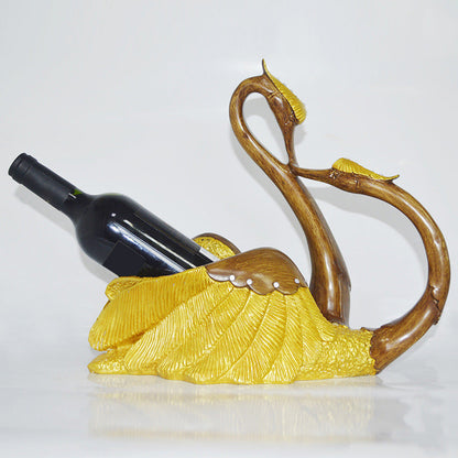 Glam Tabletop Wine Bottle Holder Resin Wine Bottle Rack for Kitchen Gold 1 Piece Clearhalo 'furn' 'furn_wine_racks' 'Furniture' 'Kitchen & Dining Furniture' 'Wine Racks' 'wine_racks' 6564303