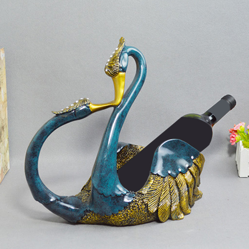 Glam Tabletop Wine Bottle Holder Resin Wine Bottle Rack for Kitchen Clearhalo 'furn' 'furn_wine_racks' 'Furniture' 'Kitchen & Dining Furniture' 'Wine Racks' 'wine_racks' 6564305