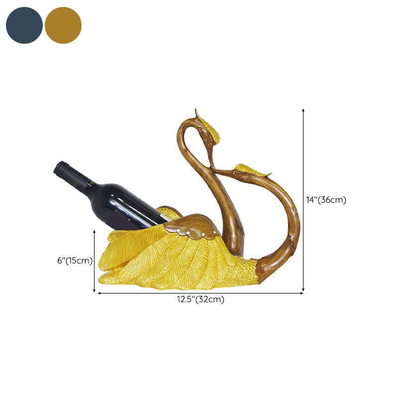 Glam Tabletop Wine Bottle Holder Resin Wine Bottle Rack for Kitchen Clearhalo 'furn' 'furn_wine_racks' 'Furniture' 'Kitchen & Dining Furniture' 'Wine Racks' 'wine_racks' 6564311