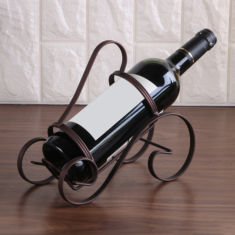 Contemporary Iron Wine Bottle Rack Countertop Bottle Holder for Living Room Clearhalo 'furn' 'furn_wine_racks' 'Furniture' 'Kitchen & Dining Furniture' 'Wine Racks' 'wine_racks' 6564386
