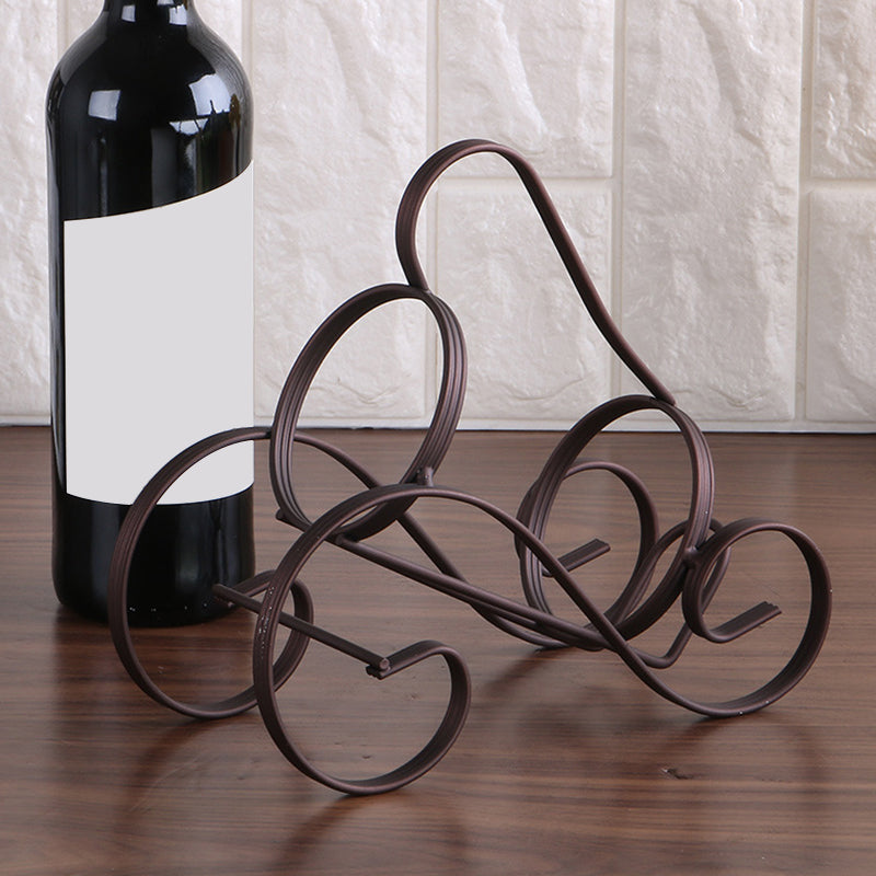 Contemporary Iron Wine Bottle Rack Countertop Bottle Holder for Living Room Clearhalo 'furn' 'furn_wine_racks' 'Furniture' 'Kitchen & Dining Furniture' 'Wine Racks' 'wine_racks' 6564390