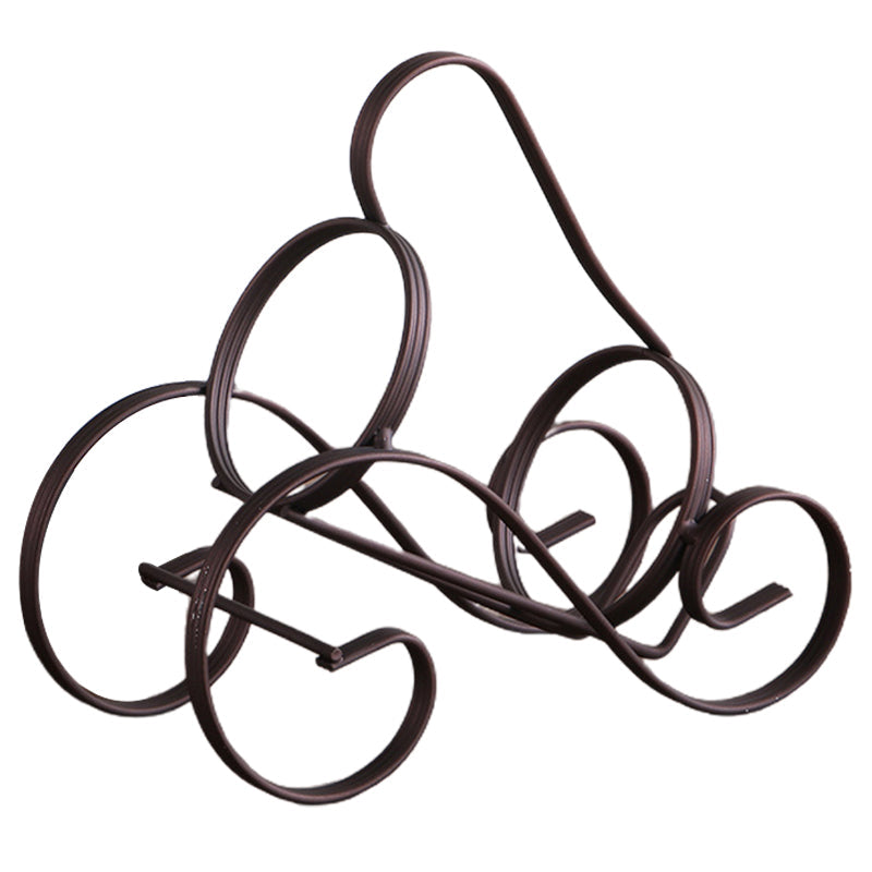 Contemporary Iron Wine Bottle Rack Countertop Bottle Holder for Living Room Clearhalo 'furn' 'furn_wine_racks' 'Furniture' 'Kitchen & Dining Furniture' 'Wine Racks' 'wine_racks' 6564392