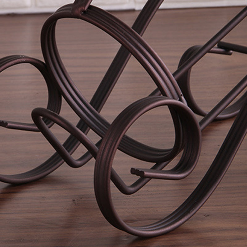 Contemporary Iron Wine Bottle Rack Countertop Bottle Holder for Living Room Clearhalo 'furn' 'furn_wine_racks' 'Furniture' 'Kitchen & Dining Furniture' 'Wine Racks' 'wine_racks' 6564393