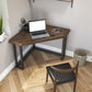 Modern Solid Wood Office Desk 29.53" Tall Corner Writing Desk