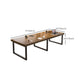 Industrial Solid Wood Office Desk Sled Base 29.53" Tall Writing Desk Clearhalo 'furn' 'furn_office_desk' 'Furniture' 'Office Desks' 'Office Furniture' 'office_desk' 6564531