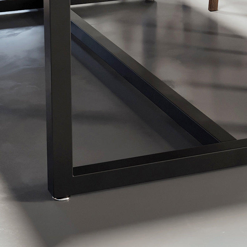 Industrial 29.53" Tall Writing Desk Solid Wood Rectangle Office Desk Clearhalo 'furn' 'furn_office_desk' 'Furniture' 'Office Desks' 'Office Furniture' 'office_desk' 6564565