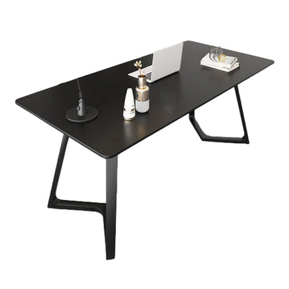 Bureau d'écriture contemporain Bureau de bureau à domicile en bois massif avec jambes