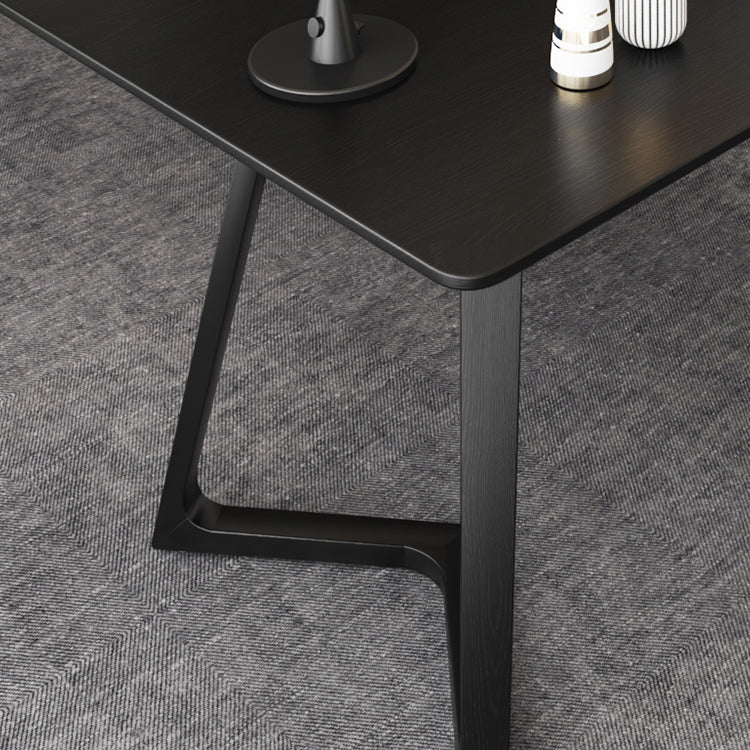 Bureau d'écriture contemporain Bureau de bureau à domicile en bois massif avec jambes