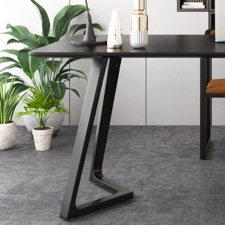 Bureau d'écriture contemporain Bureau de bureau à domicile en bois massif avec jambes