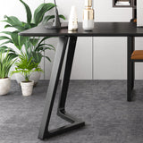 Bureau d'écriture contemporain Bureau de bureau à domicile en bois massif avec jambes