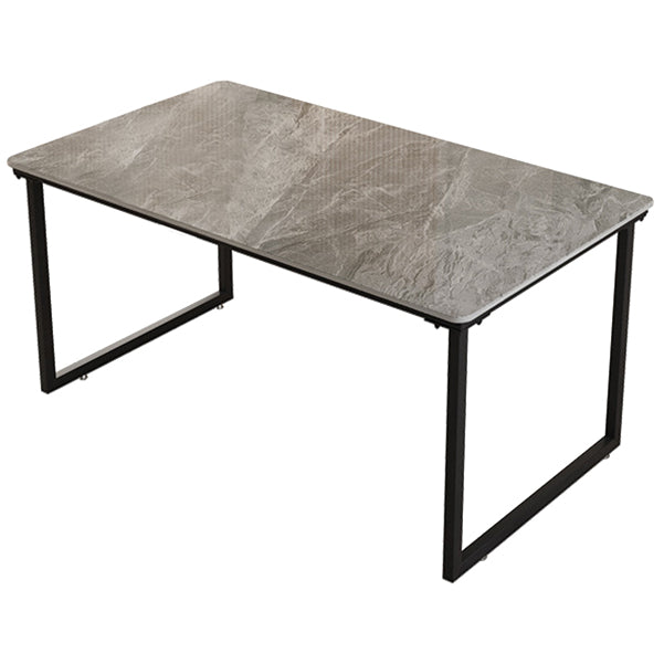 Industrial Stone Office Desk Sled Base Rectangular Writing Desk Grey White Clearhalo 'furn' 'furn_office_desk' 'Furniture' 'Office Desks' 'Office Furniture' 'office_desk' 6564877