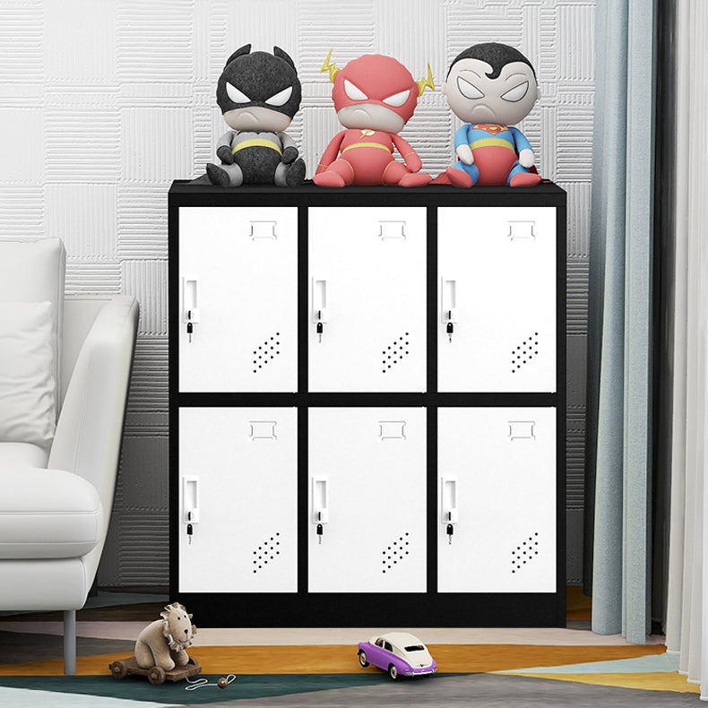 35.4"L x 16.5"W x 39.4"H Modern Wardrobe Armoire Steel Storage Cabinet