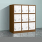 35.4"L x 16.5"W x 39.4"H Modern Wardrobe Armoire Steel Storage Cabinet