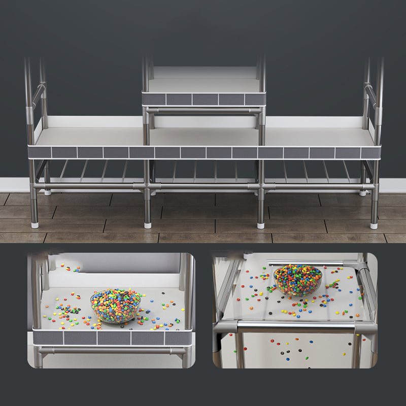 Contemporary Style Metal Wardrobe 2-Shelves Wardrobe Closet for Bedroom Clearhalo 'Armoires & Wardrobes' 'armoires_wardrobes' 'Bedroom Furniture' 'furn' 'furn_armoires_wardrobes' 'Furniture' 6564965