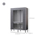 Contemporary Style Metal Wardrobe 2-Shelves Wardrobe Closet for Bedroom Clearhalo 'Armoires & Wardrobes' 'armoires_wardrobes' 'Bedroom Furniture' 'furn' 'furn_armoires_wardrobes' 'Furniture' 6564969