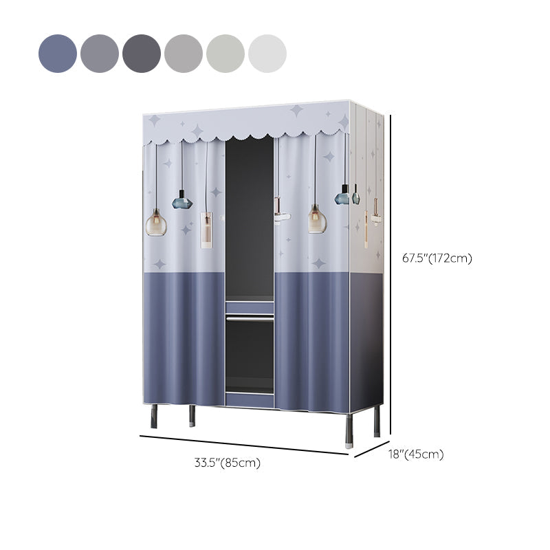 Armadio in metallo in stile contemporaneo armadio a 1 porta per camera da letto