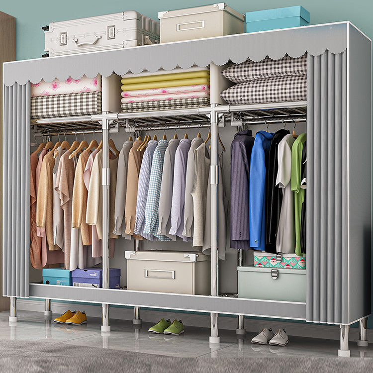 Armadio con finitura opaca al coperto contemporaneo per camera da letto