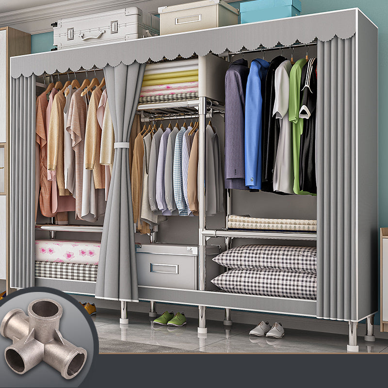 Armadio con finitura opaca al coperto contemporaneo per camera da letto