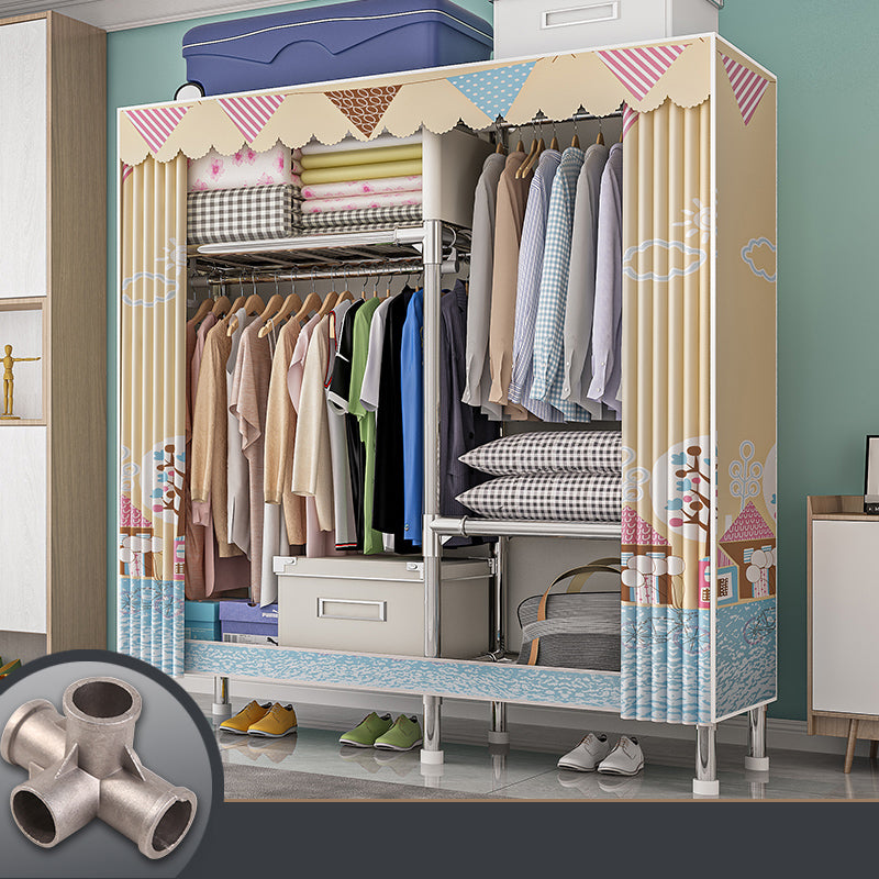 Armadio con finitura opaca al coperto contemporaneo per camera da letto