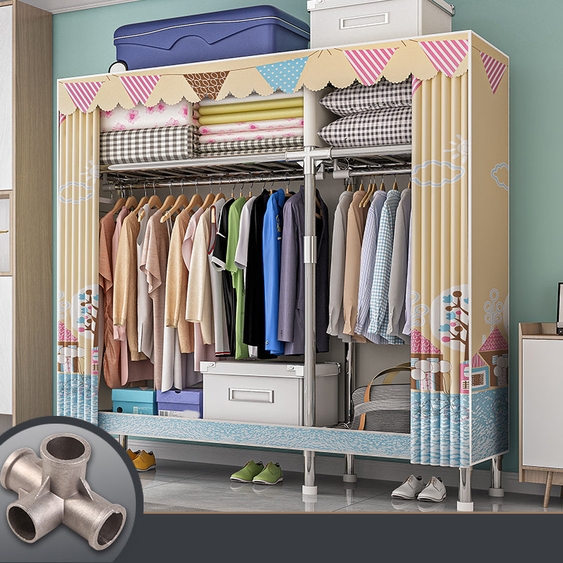 Armadio con finitura opaca al coperto contemporaneo per camera da letto