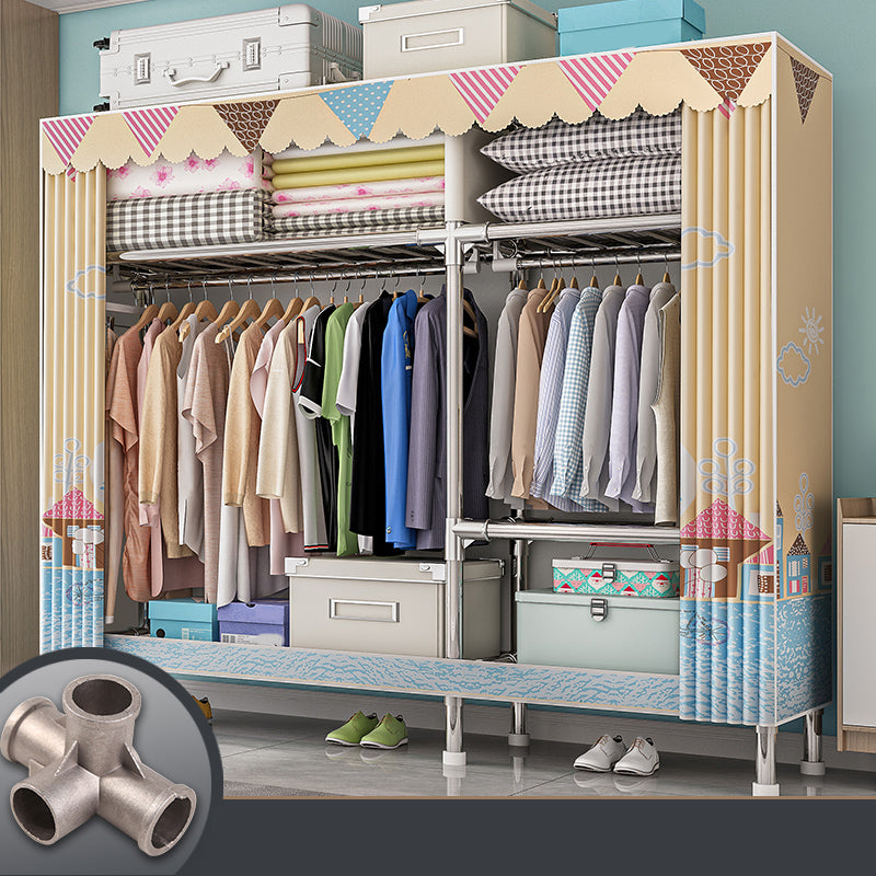 Armadio con finitura opaca al coperto contemporaneo per camera da letto