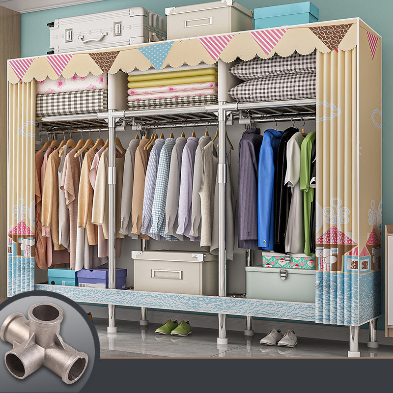 Armadio con finitura opaca al coperto contemporaneo per camera da letto