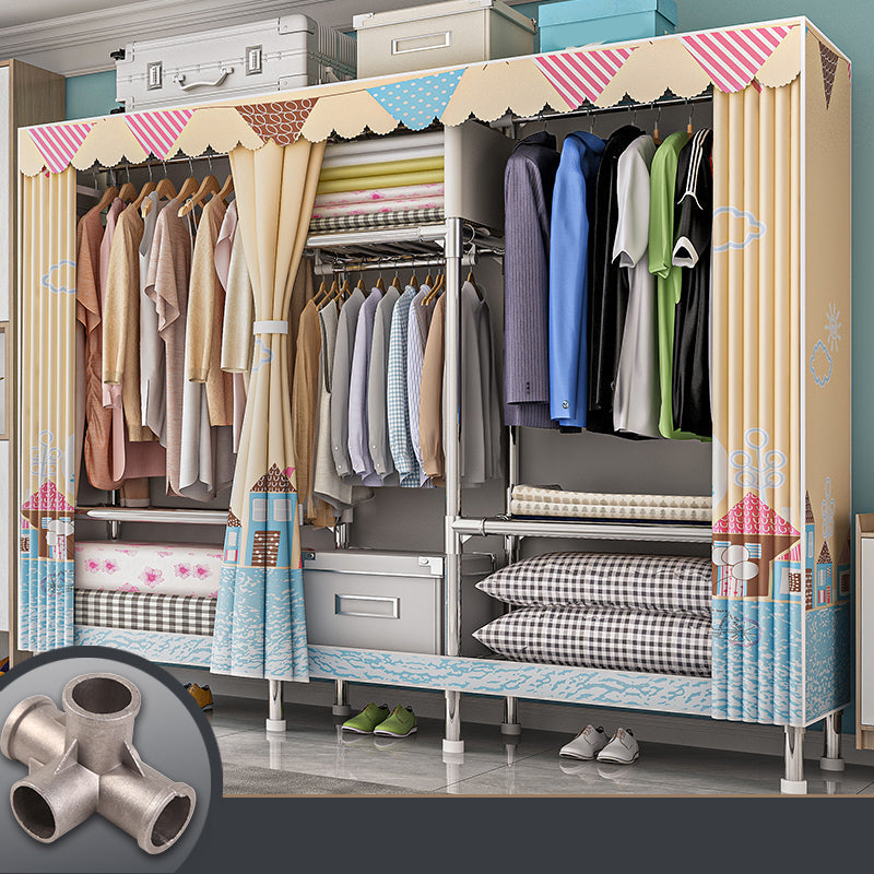 Armadio con finitura opaca al coperto contemporaneo per camera da letto