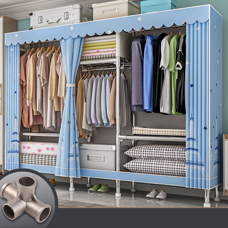 Armadio con finitura opaca al coperto contemporaneo per camera da letto