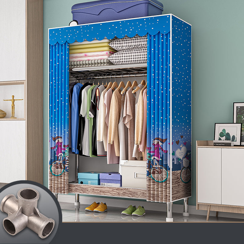 Armadio con finitura opaca al coperto contemporaneo per camera da letto