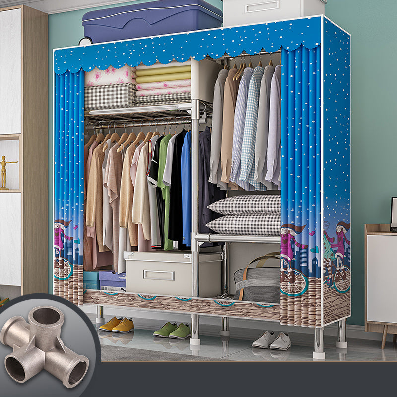 Armadio con finitura opaca al coperto contemporaneo per camera da letto