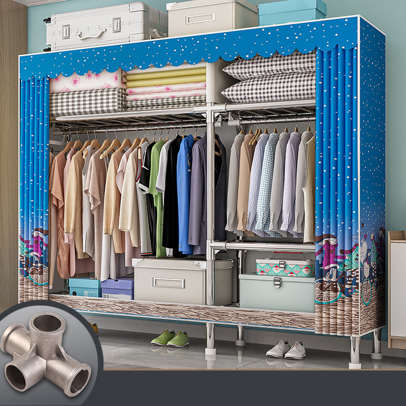 Armadio con finitura opaca al coperto contemporaneo per camera da letto