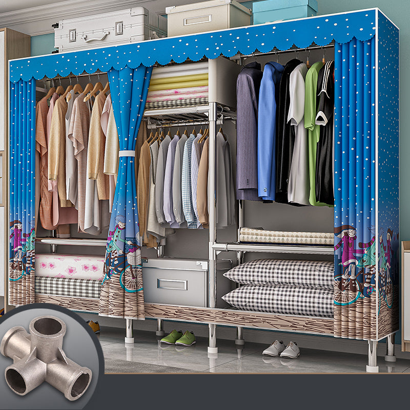 Armadio con finitura opaca al coperto contemporaneo per camera da letto