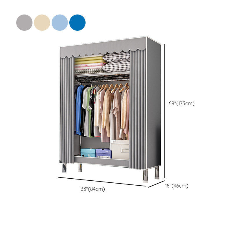 Armadio con finitura opaca al coperto contemporaneo per camera da letto