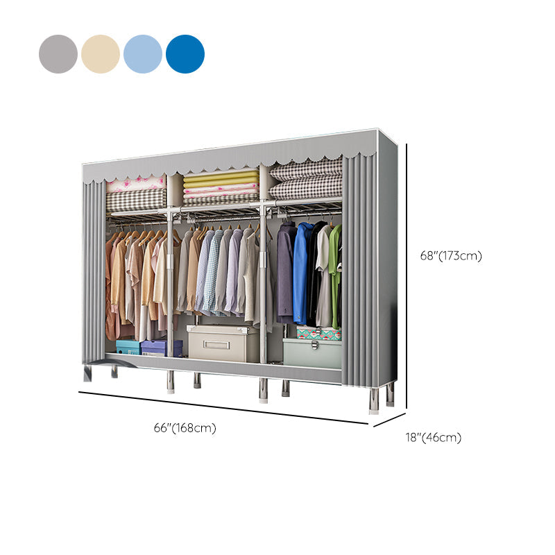 Armadio con finitura opaca al coperto contemporaneo per camera da letto