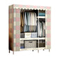 Armoire de style contemporain placard de garde-robe de chambre en métal avec rail de vêtements