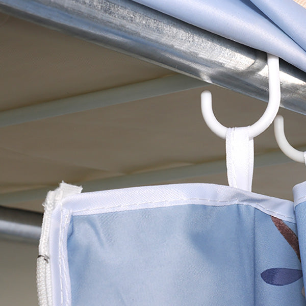 Armoire de style contemporain placard de garde-robe de chambre en métal avec rail de vêtements