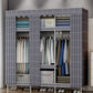 Armoire de style contemporain placard de garde-robe de chambre en métal avec rail de vêtements