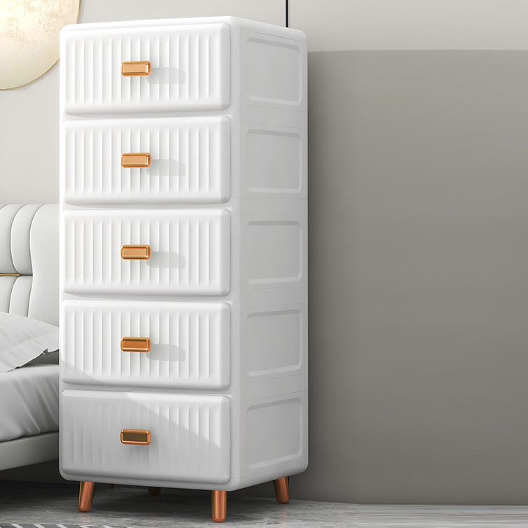 Cabinet de rangement en plastique mate en plastique armoire contemporaine avec des jambes métalliques