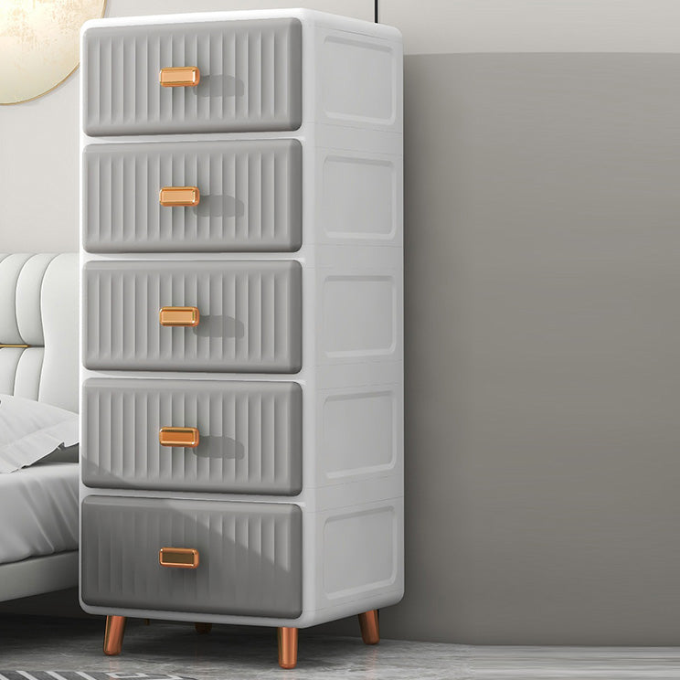 Cabinet de rangement en plastique mate en plastique armoire contemporaine avec des jambes métalliques
