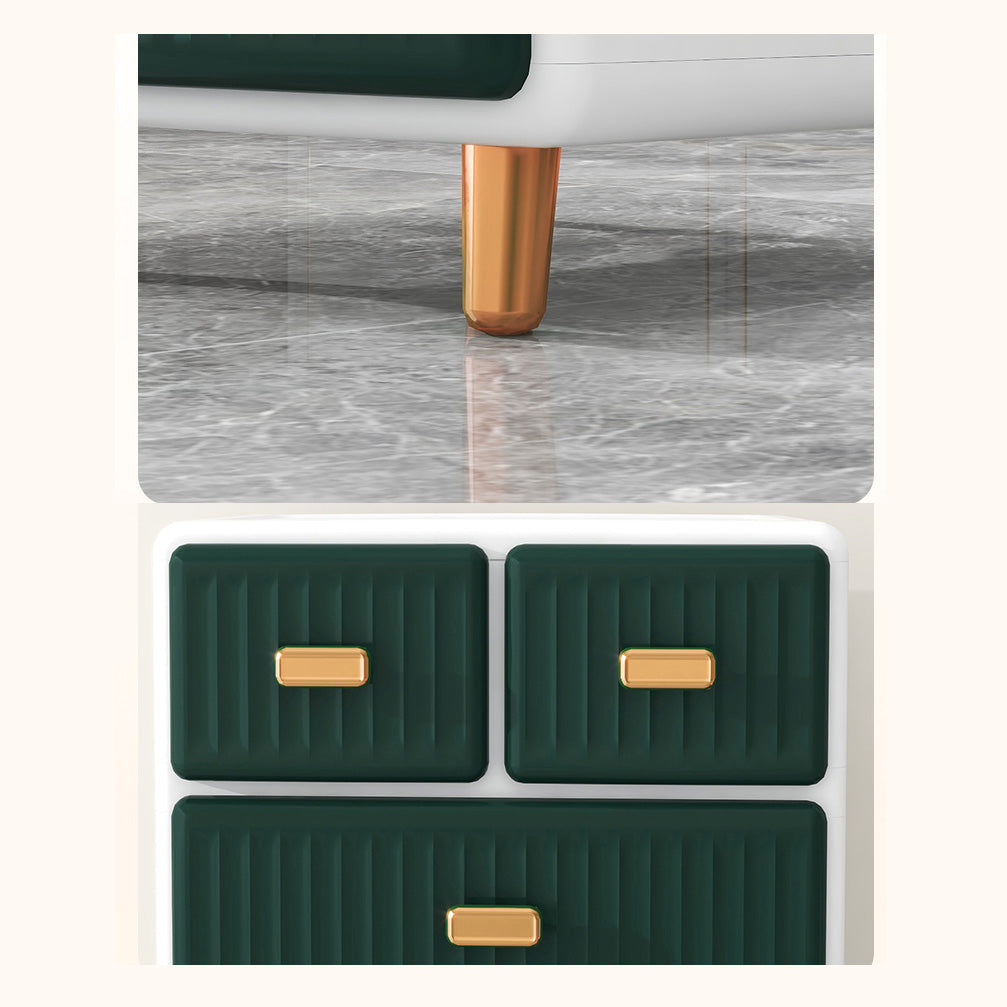 Cabinet de rangement en plastique mate en plastique armoire contemporaine avec des jambes métalliques