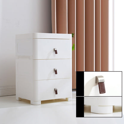 Gabinete de almacenamiento de plástico blanco para gabinete contemporáneo de baño con cajones